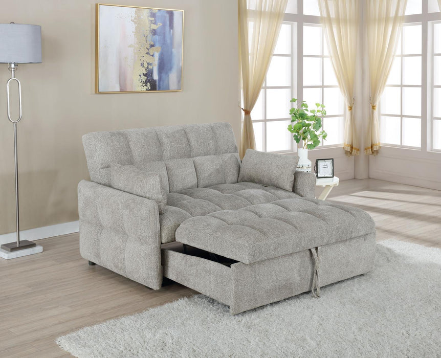 Cotswold Tufted Cushion Sleeper Sofa Bed Light Grey & Dark Grey - Furniture Land (Milwaukee, WI)