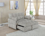 Cotswold Tufted Cushion Sleeper Sofa Bed Light Grey & Dark Grey - Furniture Land (Milwaukee, WI)