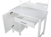 Elijah Vanity Set with LED Lights White and Dark Grey - Furniture Land (Milwaukee, WI)