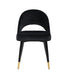 Lindsey Arched Back Upholstered Side Chairs Black (Set of 2) - Furniture Land (Milwaukee, WI)