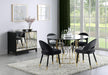 Lindsey Arched Back Upholstered Side Chairs Black (Set of 2) - Furniture Land (Milwaukee, WI)