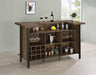 Bellemore Rectangular Storage Bar Unit Rustic Oak - Furniture Land (Milwaukee, WI)