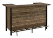 Bellemore Rectangular Storage Bar Unit Rustic Oak - Furniture Land (Milwaukee, WI)
