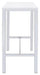 Natividad 5-piece Bar Set White High Gloss and Chrome - Furniture Land (Milwaukee, WI)