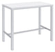 Natividad 5-piece Bar Set White High Gloss and Chrome - Furniture Land (Milwaukee, WI)