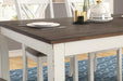 Fortress 7-piece Dining Set Chestnut and Vintage White - Furniture Land (Milwaukee, WI)