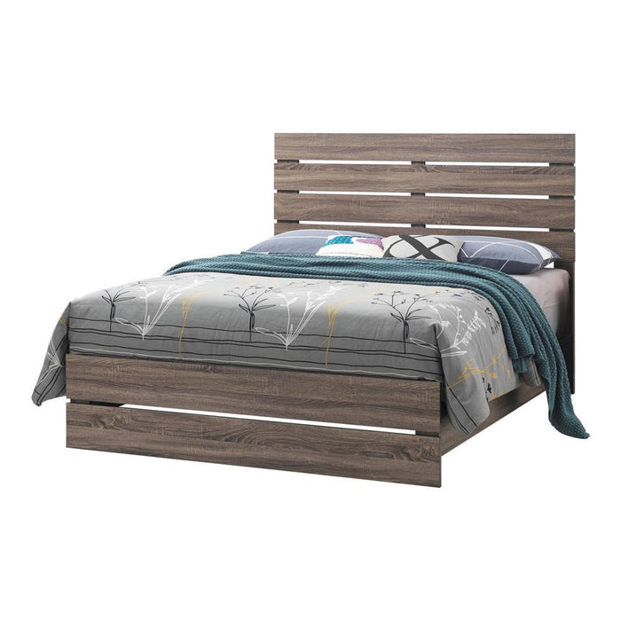 Brantford Eastern King & Queen Panel Bed Barrel Oak - Furniture Land (Milwaukee, WI)