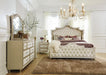 Antonella 3-drawer Upholstered Nightstand Ivory and Camel - Furniture Land (Milwaukee, WI)