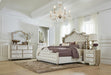 Antonella 5-drawer Upholstered Chest Ivory and Camel - Furniture Land (Milwaukee, WI)