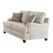 Glenn Cushion Back Loveseat Light Grey - Furniture Land (Milwaukee, WI)