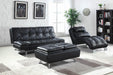 Dilleston Upholstered Chaise Black - Furniture Land (Milwaukee, WI)