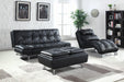 Dilleston Upholstered Chaise Black - Furniture Land (Milwaukee, WI)