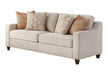 Christine Upholstered Cushion Back Sofa Beige - Furniture Land (Milwaukee, WI)