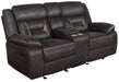 Greer Upholstered Tufted Back Glider Loveseat - Furniture Land (Milwaukee, WI)