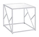 Provins 3-piece Occasional Table Set Clear Mirror and Chrome - Furniture Land (Milwaukee, WI)