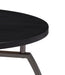 Dacre Round End Table Dark Grey and Black Nickel - Furniture Land (Milwaukee, WI)