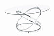Warren 3-piece Occasional Set Chrome and Clear - Furniture Land (Milwaukee, WI)