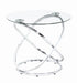 Warren 3-piece Occasional Set Chrome and Clear - Furniture Land (Milwaukee, WI)