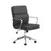 Ximena Standard Back Upholstered Office Chair Black - Furniture Land (Milwaukee, WI)