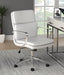 Ximena Standard Back Upholstered Office Chair White - Furniture Land (Milwaukee, WI)