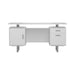 Lawtey Floating Top Office Desk Weathered Grey - Furniture Land (Milwaukee, WI)