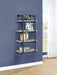 Elmcrest 24-inch Wall Shelf Black and Grey Driftwood - Furniture Land (Milwaukee, WI)