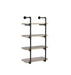 Elmcrest 24-inch Wall Shelf Black and Grey Driftwood - Furniture Land (Milwaukee, WI)