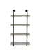Elmcrest 24-inch Wall Shelf Black and Grey Driftwood - Furniture Land (Milwaukee, WI)
