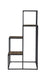 Rito 4-tier Display Shelf Rustic Brown and Black - Furniture Land (Milwaukee, WI)