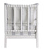 Blanchett Upholstered Accent Chair with Spindle Accent White and Navy - Furniture Land (Milwaukee, WI)
