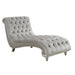 Lydia Tufted Cushion Chaise with Nailhead Trim Grey - Furniture Land (Milwaukee, WI)