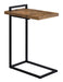 Maxwell C-shaped Accent Table with USB Charging Port - Furniture Land (Milwaukee, WI)