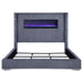 Tisdall California King, E.King & Queen Bed Grey, Black & Queen - Furniture Land (Milwaukee, WI)