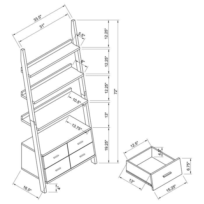 Colella Bookshelf - Furniture Land (Milwaukee, WI)
