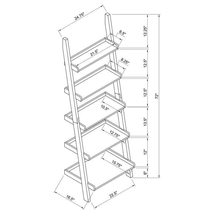 Colella Bookshelf - Furniture Land (Milwaukee, WI)