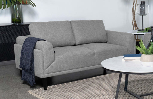 Rilynn Upholstered Track Arms Loveseat - Furniture Land (Milwaukee, WI)