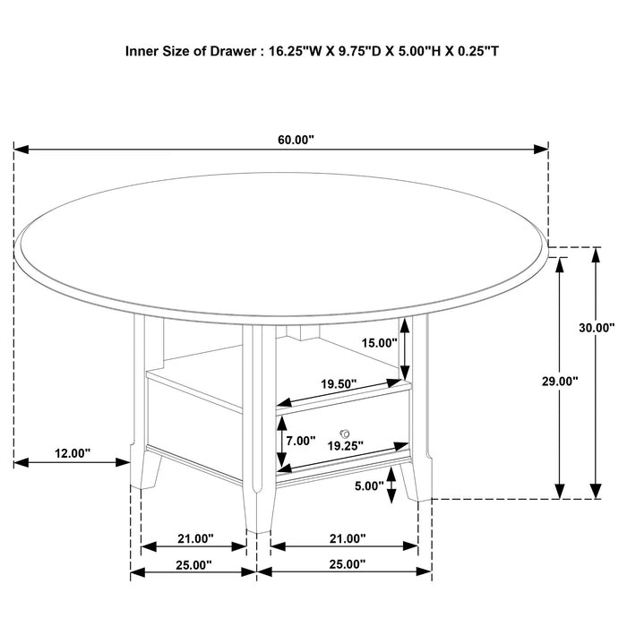 Twyla Dining Tables - Furniture Land (Milwaukee, WI)