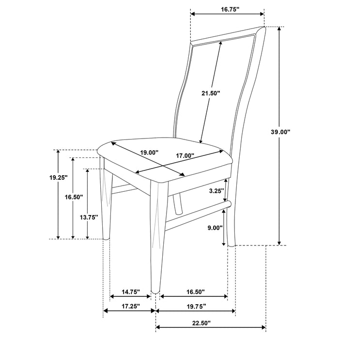 Adina Side Chairs - Furniture Land (Milwaukee, WI)