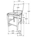 Ottowa Counter Stools - Furniture Land (Milwaukee, WI)