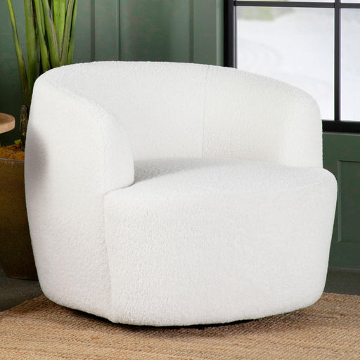 Hudson Upholstered Swivel Chair Natural - Furniture Land (Milwaukee, WI)
