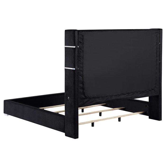 Tisdall California King, E.King & Queen Bed Grey, Black & Queen - Furniture Land (Milwaukee, WI)