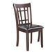 Lavon Padded Dining Side Chairs Espresso and Black (Set of 2) - Furniture Land (Milwaukee, WI)