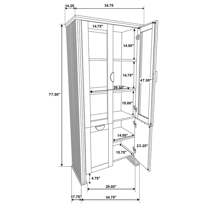 Adina Display Cabinets - Furniture Land (Milwaukee, WI)