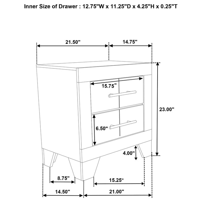 Trenton Nightstands - Furniture Land (Milwaukee, WI)
