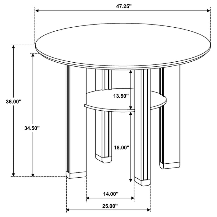 Ottowa 5 Pc Counter Height Dining Sets - Furniture Land (Milwaukee, WI)