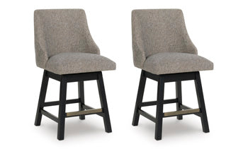 Neymorton Counter Height Barstool (Set of 2) - Furniture Land (Milwaukee, WI)