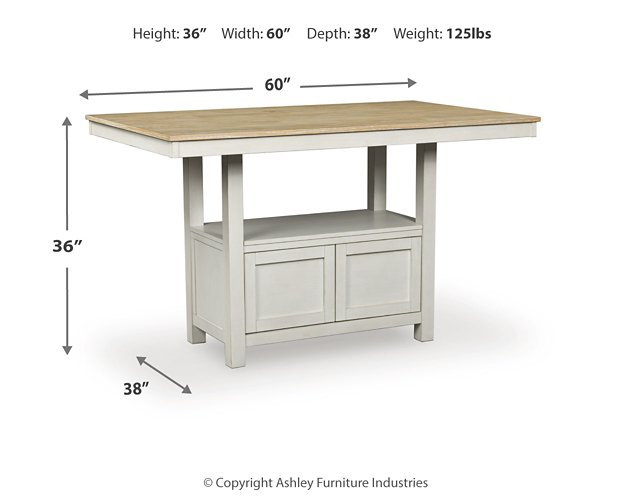 Purlaney Counter Height Dining Table - Furniture Land (Milwaukee, WI)