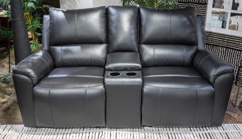 Glossmore Reclining Loveseat with Console - Furniture Land (Milwaukee, WI)