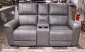 Bleckley Power Reclining Loveseat with Console - Furniture Land (Milwaukee, WI)