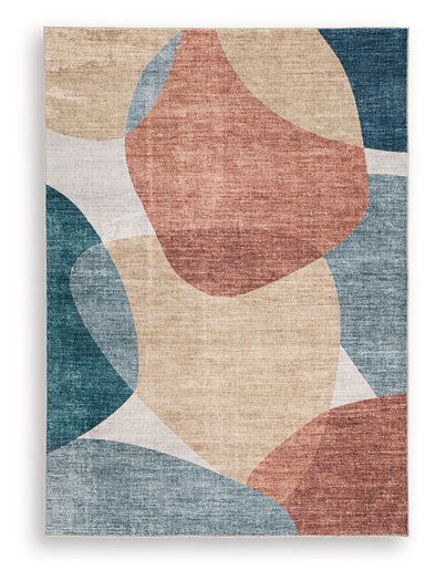 Chanleigh Washable 5' x 7' Area Rug - Furniture Land (Milwaukee, WI)